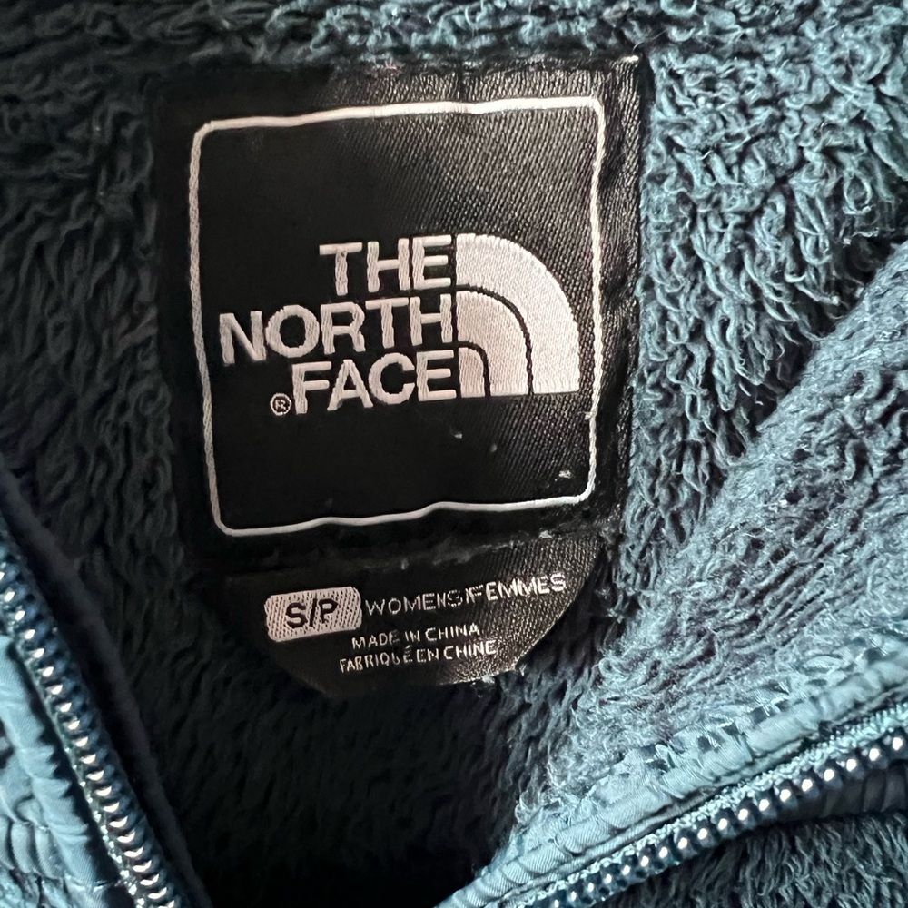 The North Face Cozy Hoodie Teal Plush Hooded Fleece Jacket